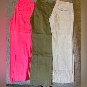 3 Business Casual Capris J Crew and Banana Republic size 2 and 4